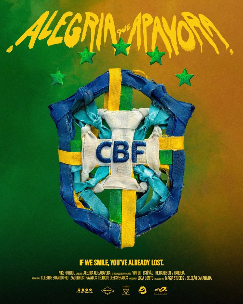 Alegria que apavora - Nike Seleção Brasileira 2026